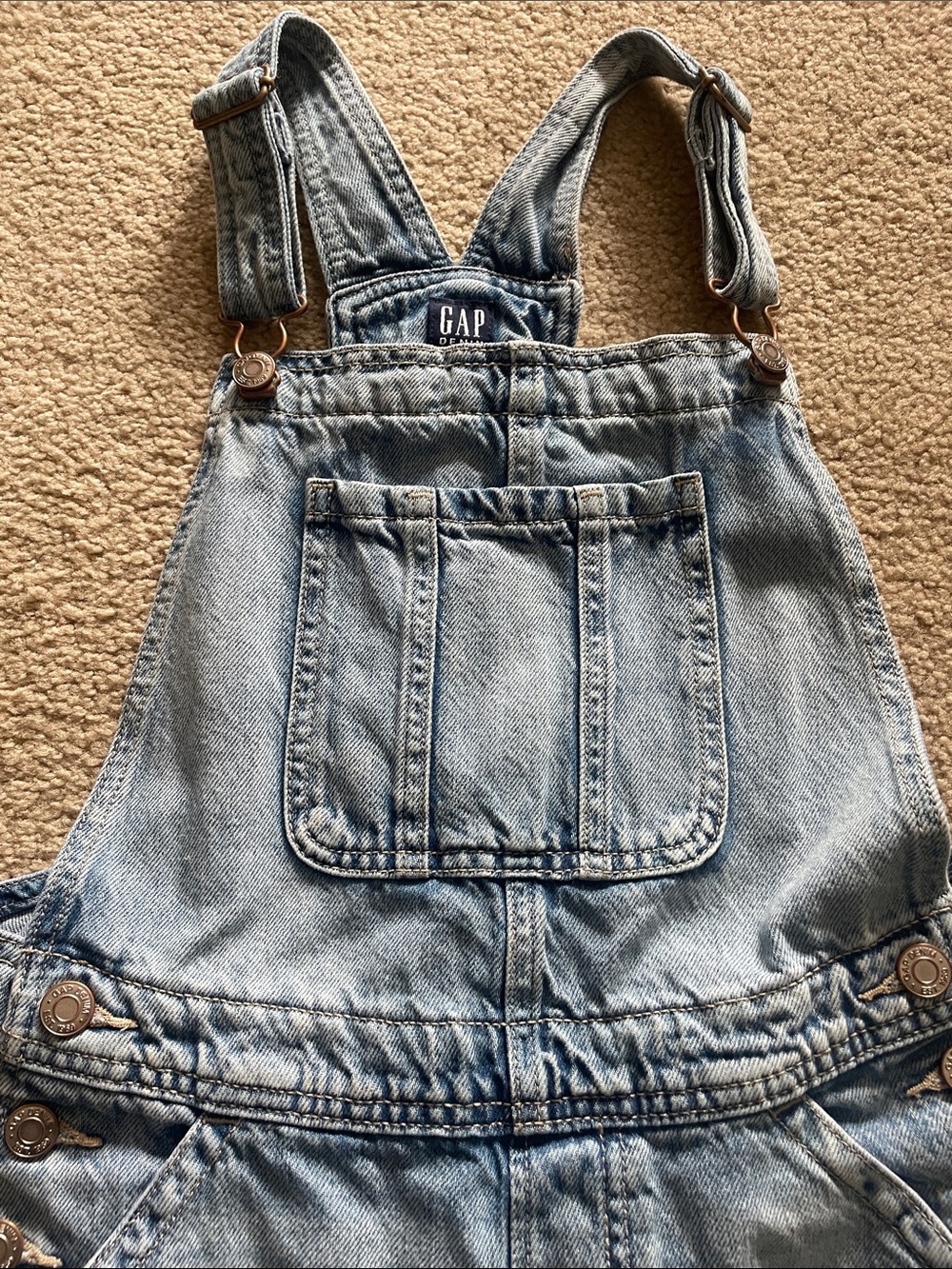 GAP Denim Kids Overalls - Light Blue